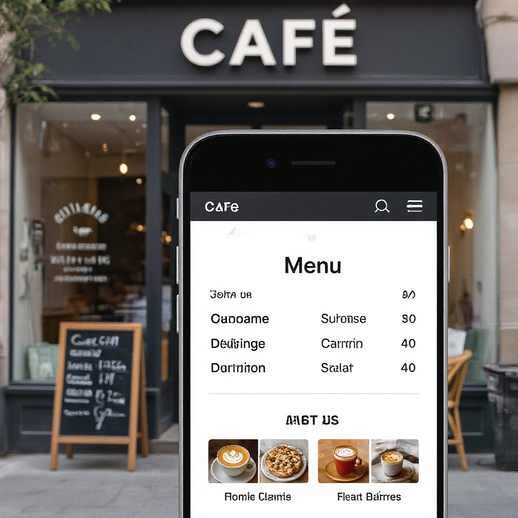 cafe website example
