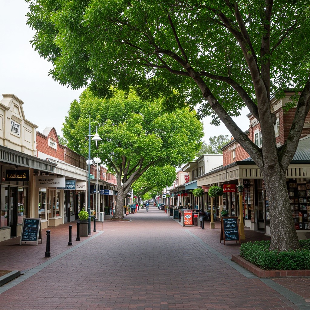 Templestowe local shops and village street