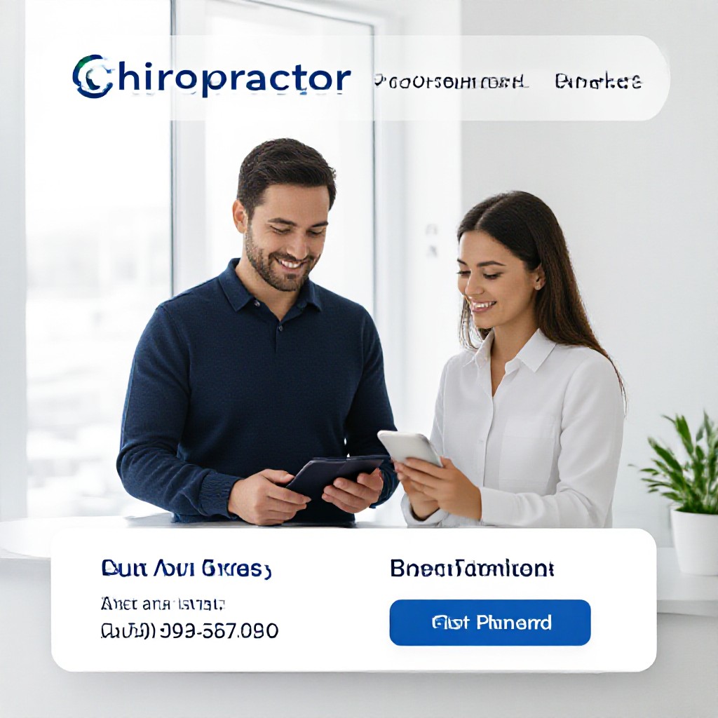 Chiropractor clinic and patient booking on phone