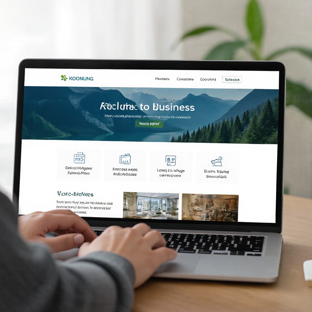 Koonung website mockup