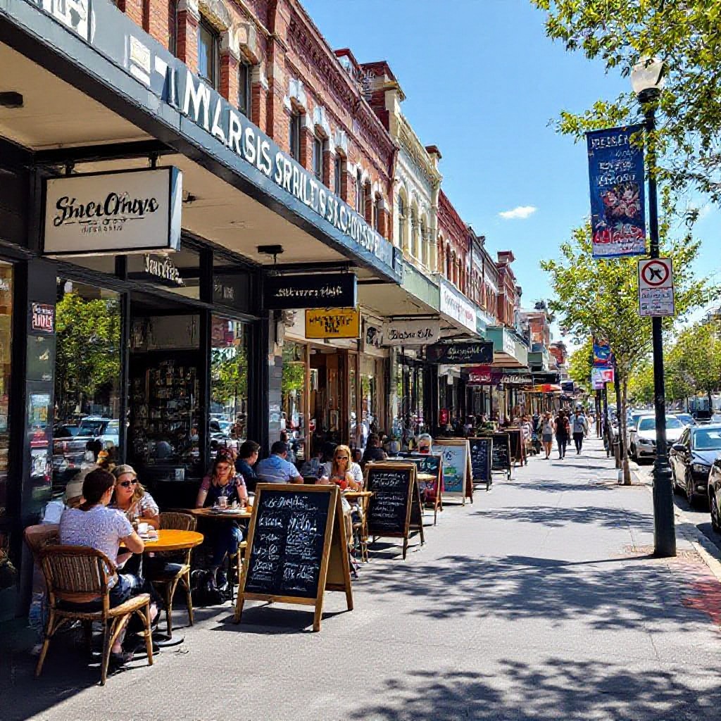 Sydney Road Brunswick street view