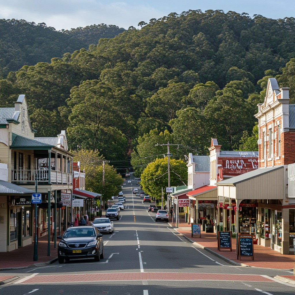 Old Warburton local businesses and main street
