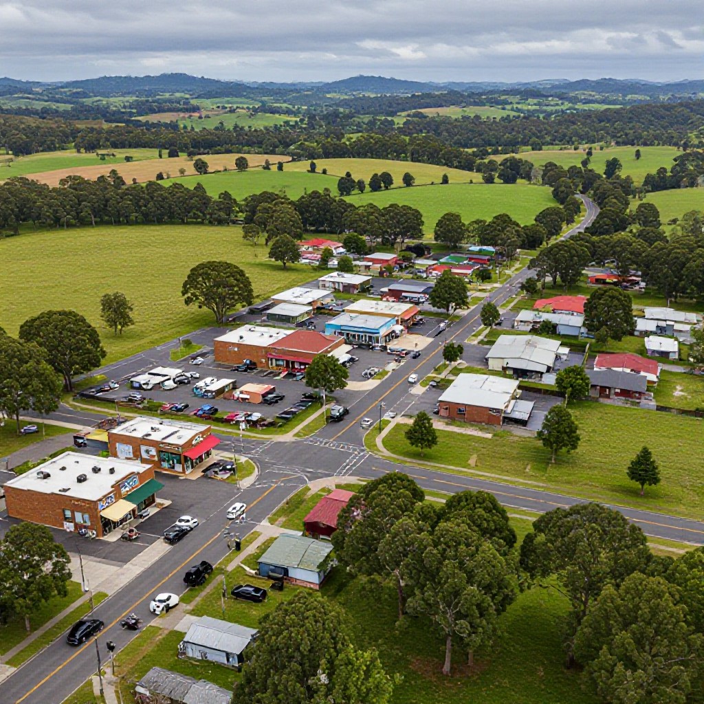 Cottles Bridge aerial view