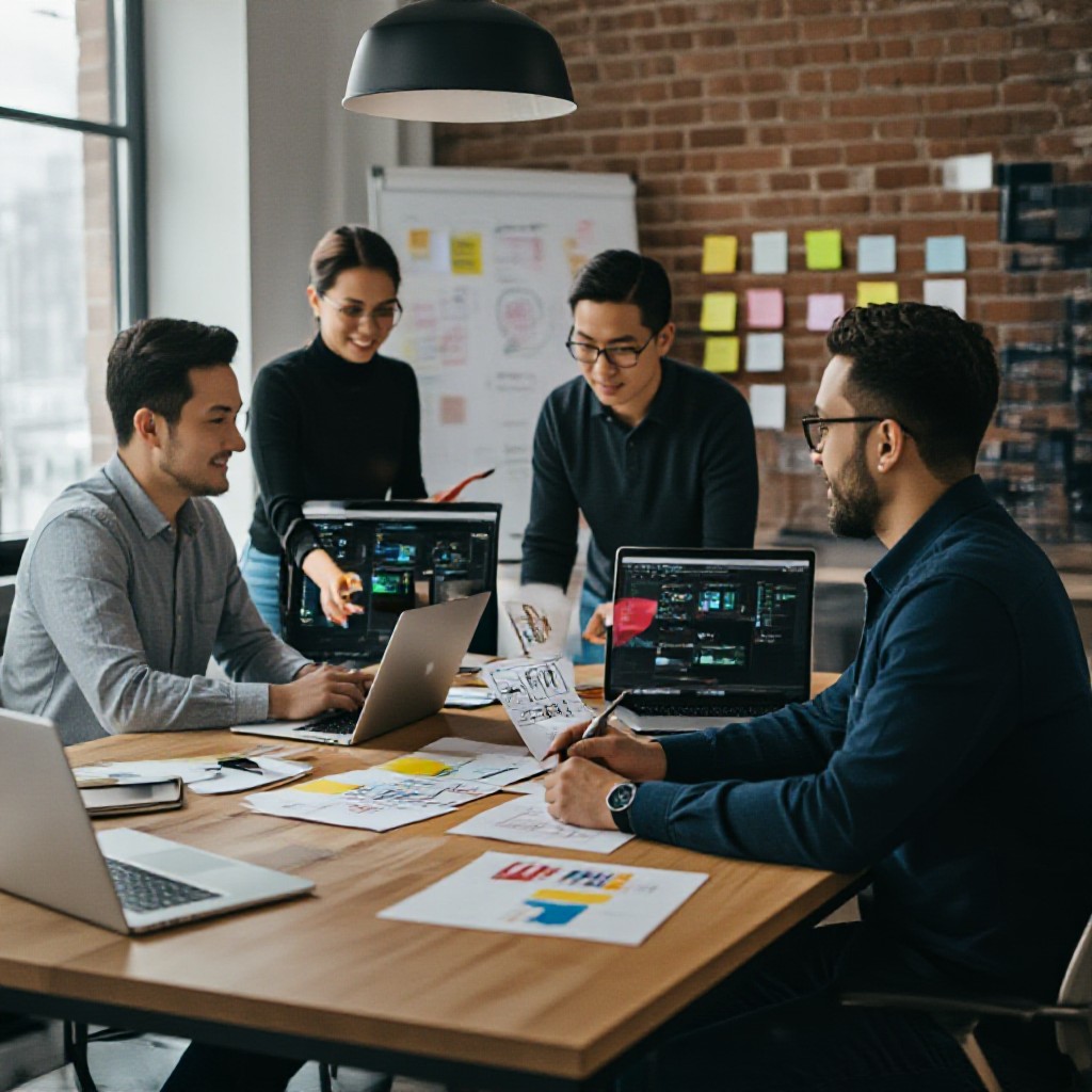 agency team collaborating