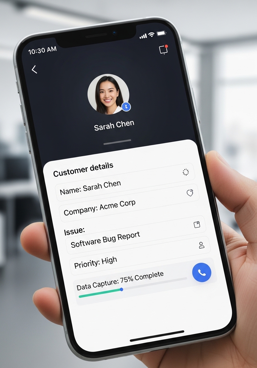 AI Receptionist Interface