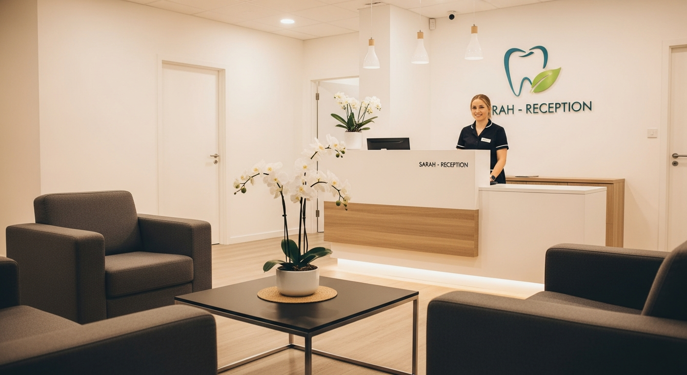 modern dental clinic reception