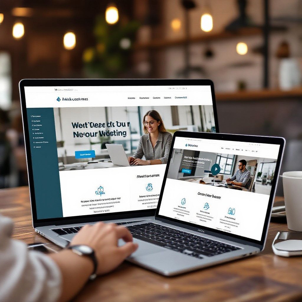 Small business website preview