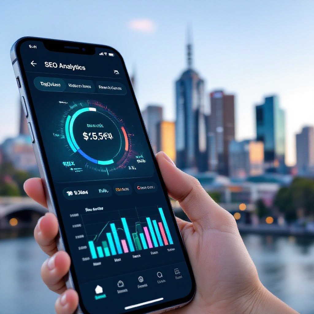 Melbourne SEO analytics on mobile