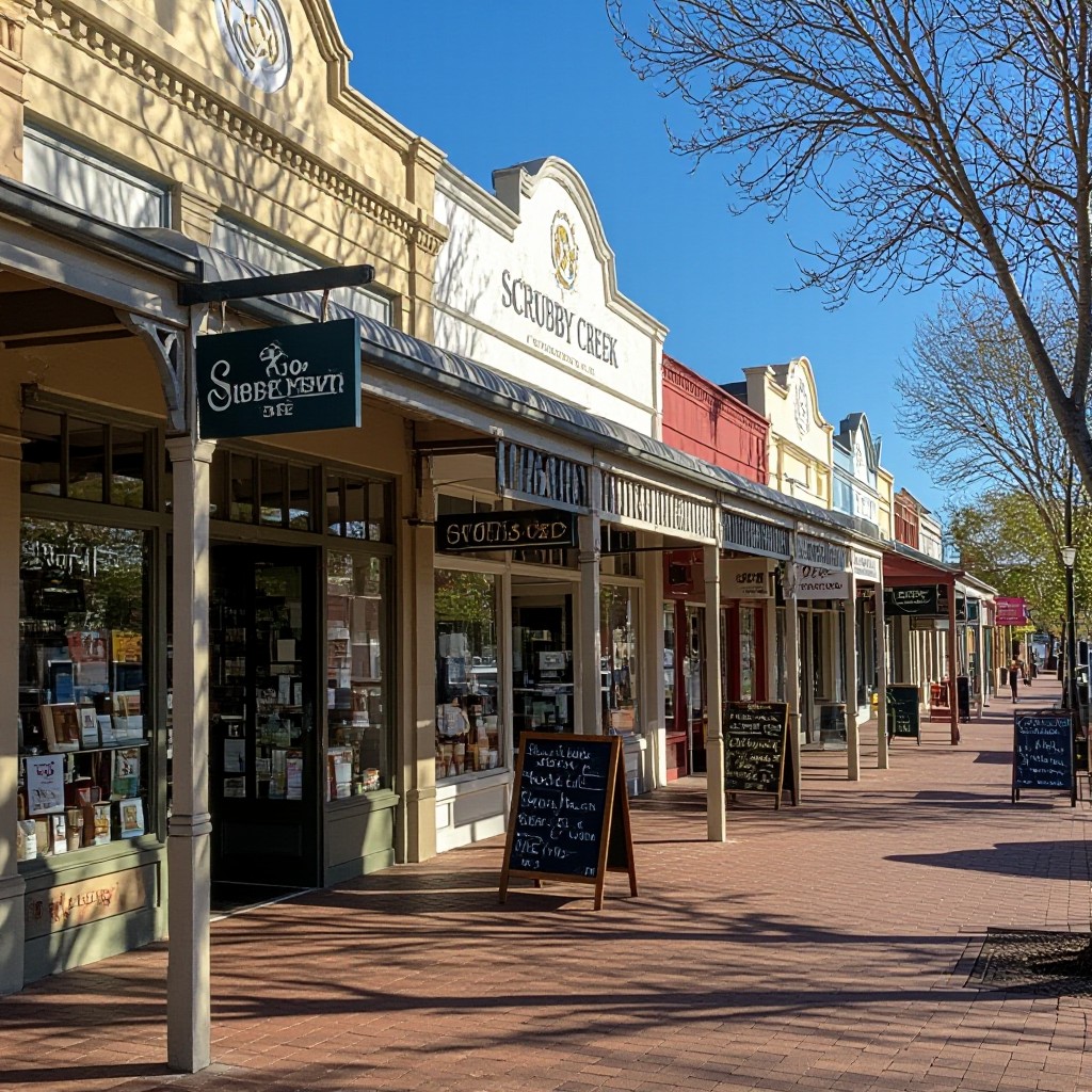 Scrubby Creek small business main street