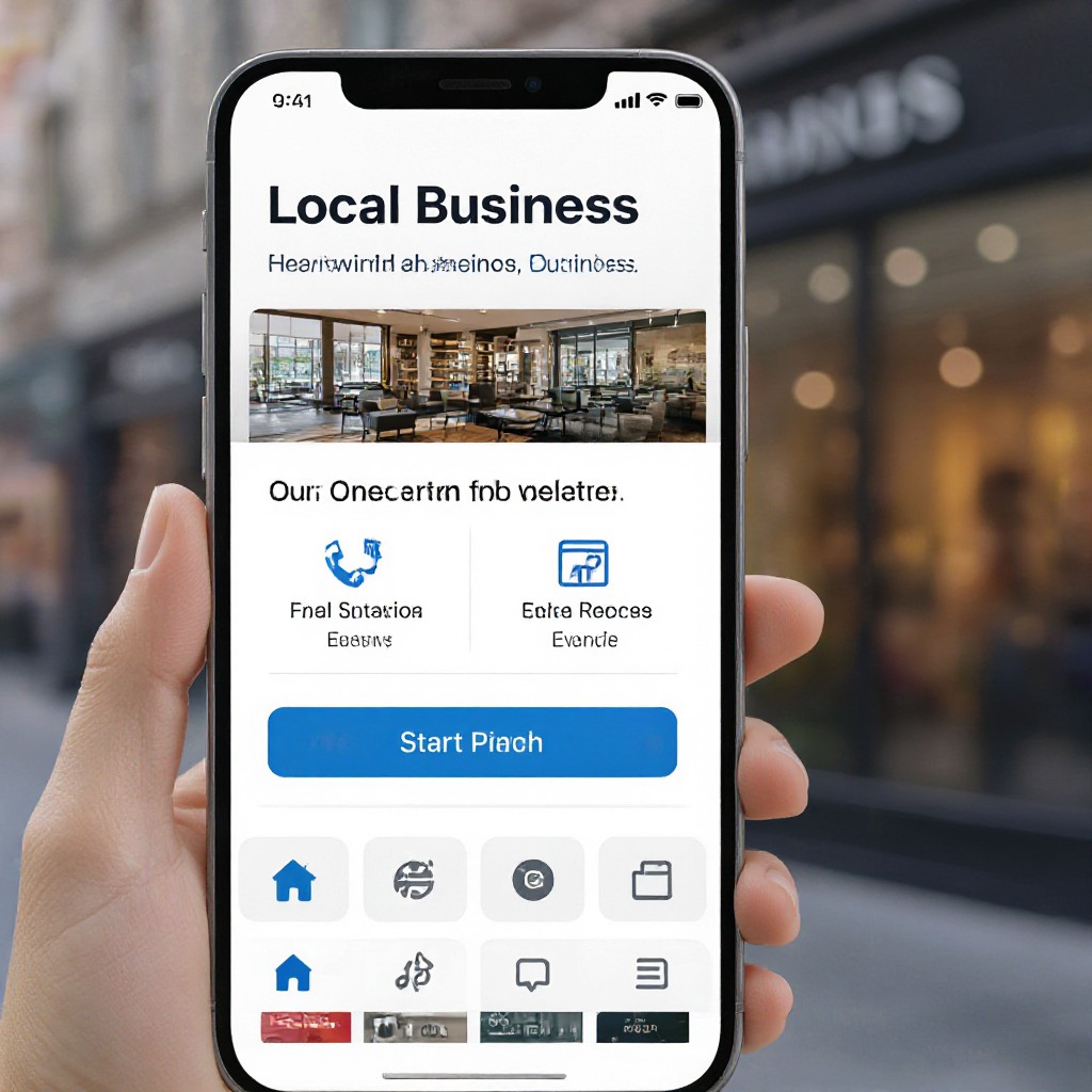 Mobile website for Three Bridges business
