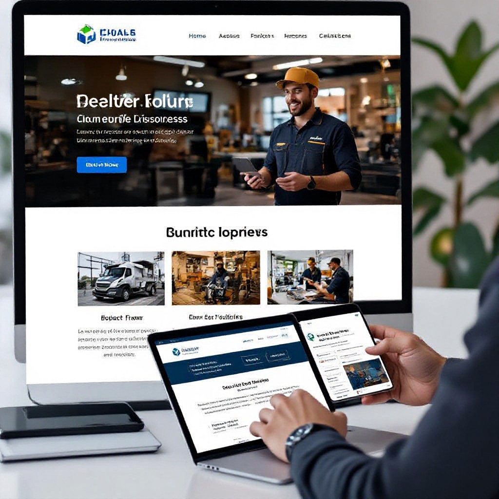 responsive website preview on laptop and mobile
