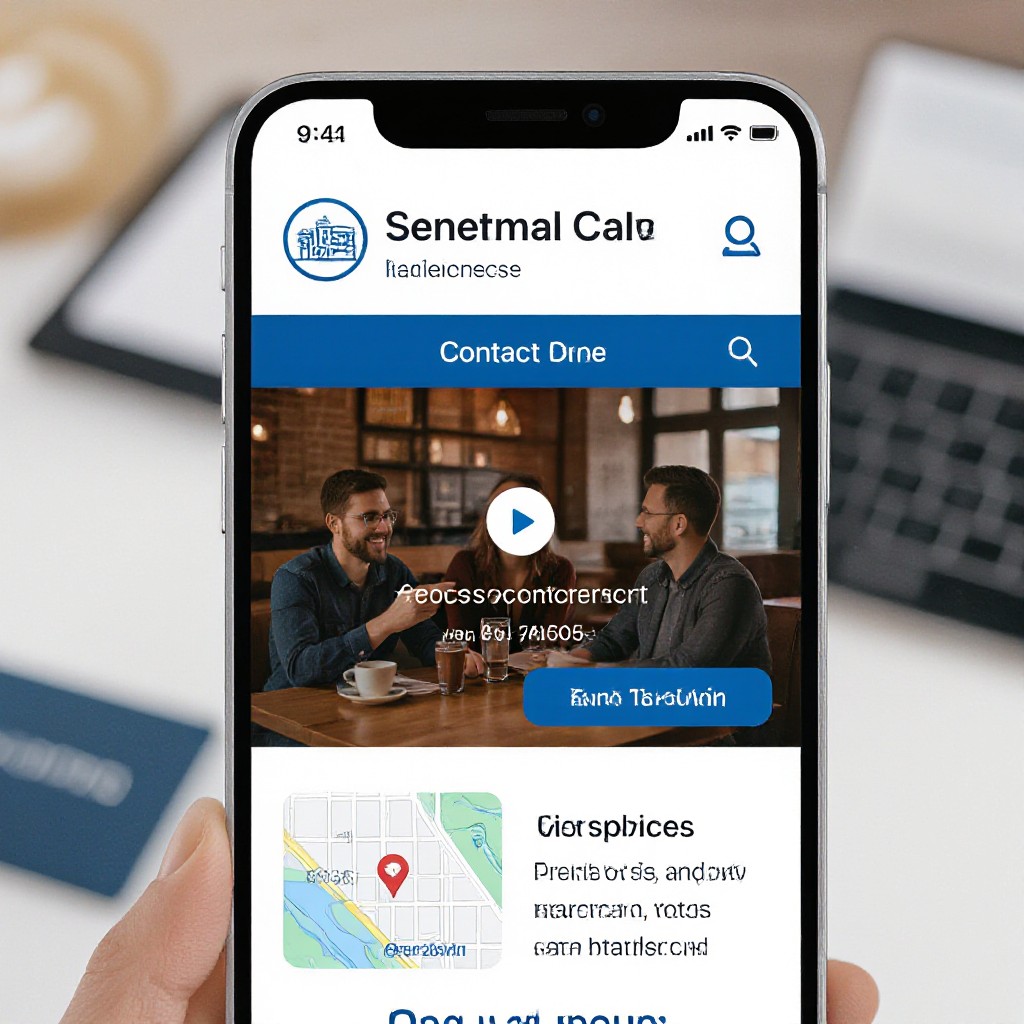 Responsive local business website example