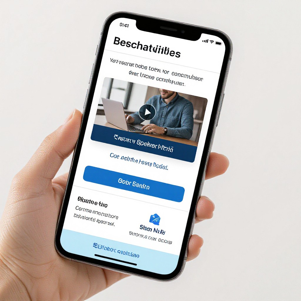 Website preview on phone