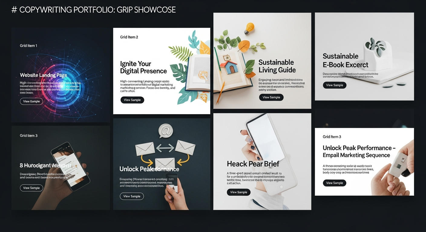 copywriting portfolio example