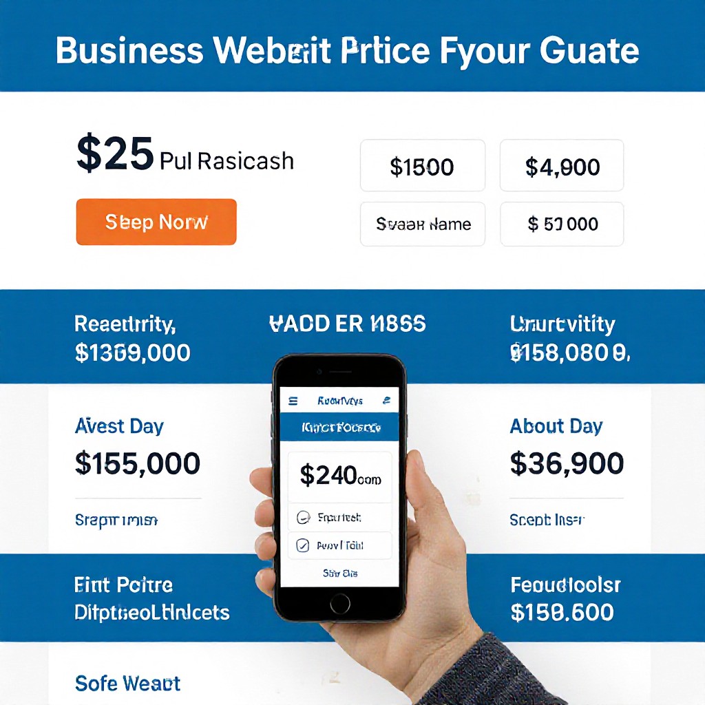Business owner viewing website price quote on mobile