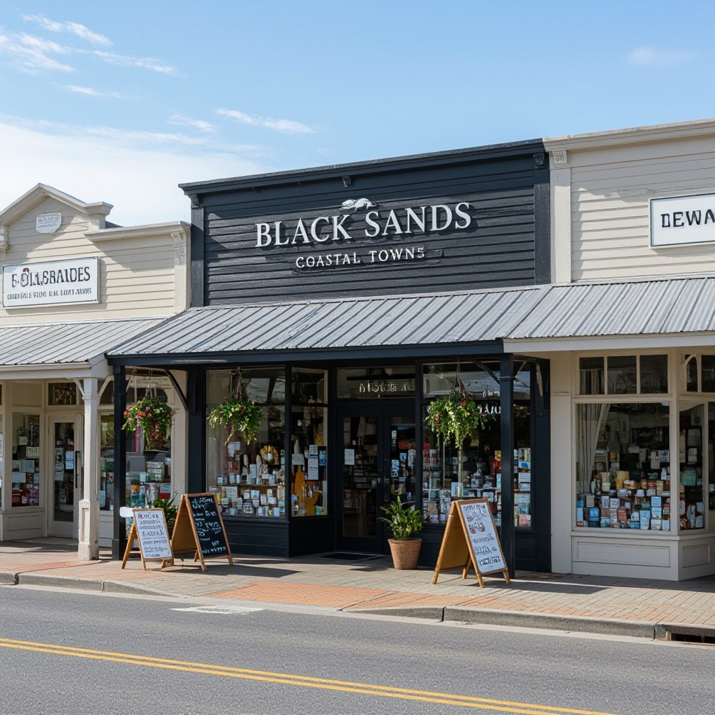 Black Sands small business storefronts