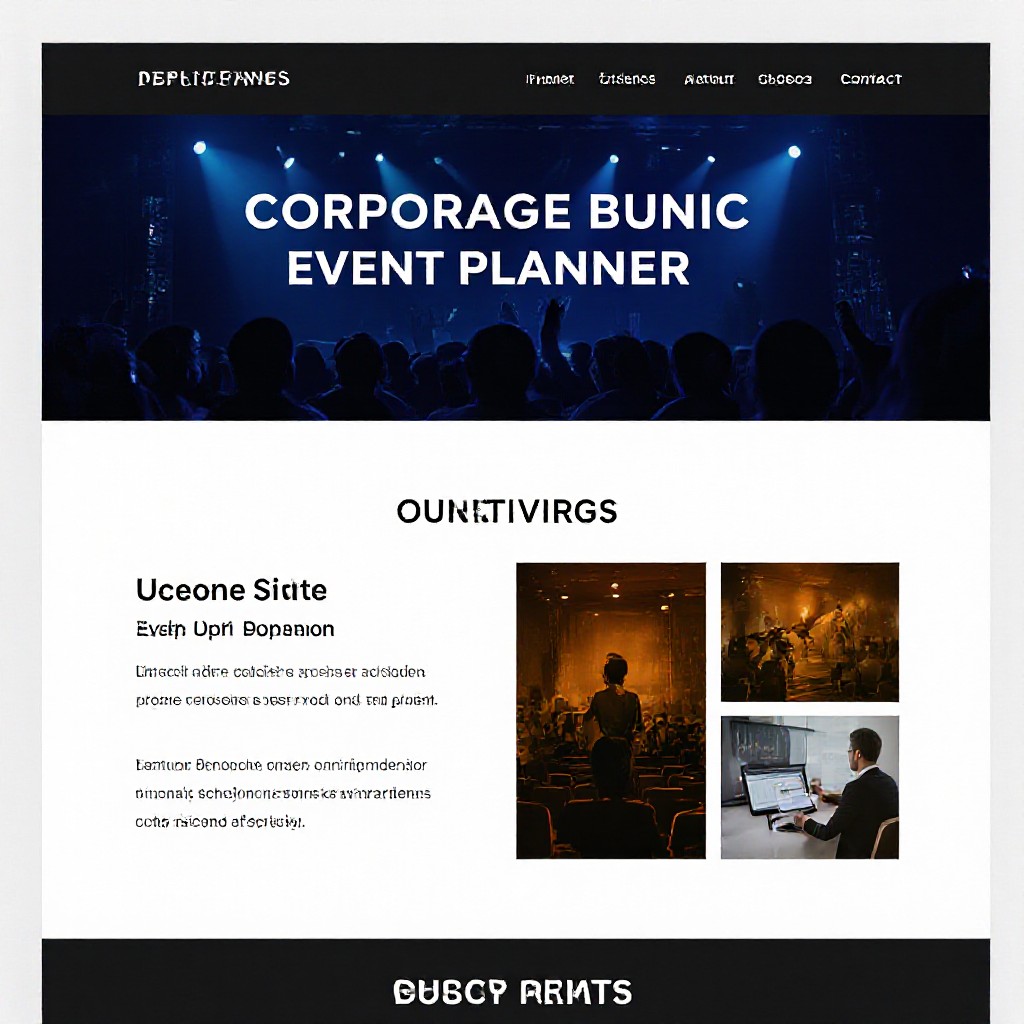 Corporate events template