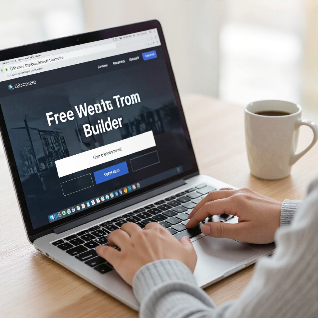 Creating a free website on laptop