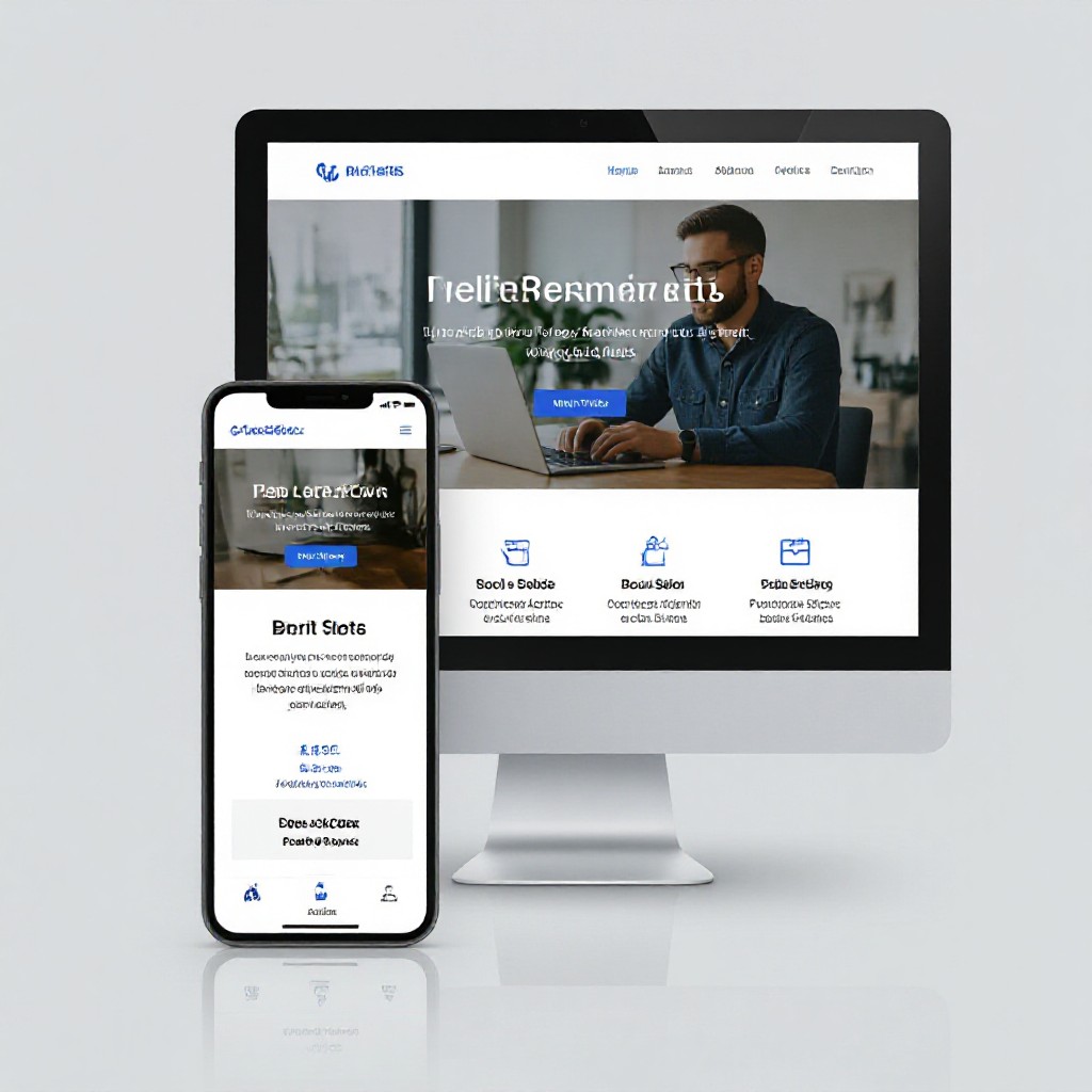 responsive modern web design example