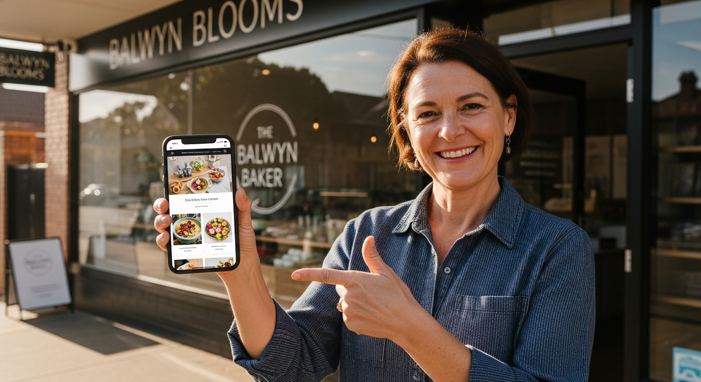 Balwyn business owner and mobile website