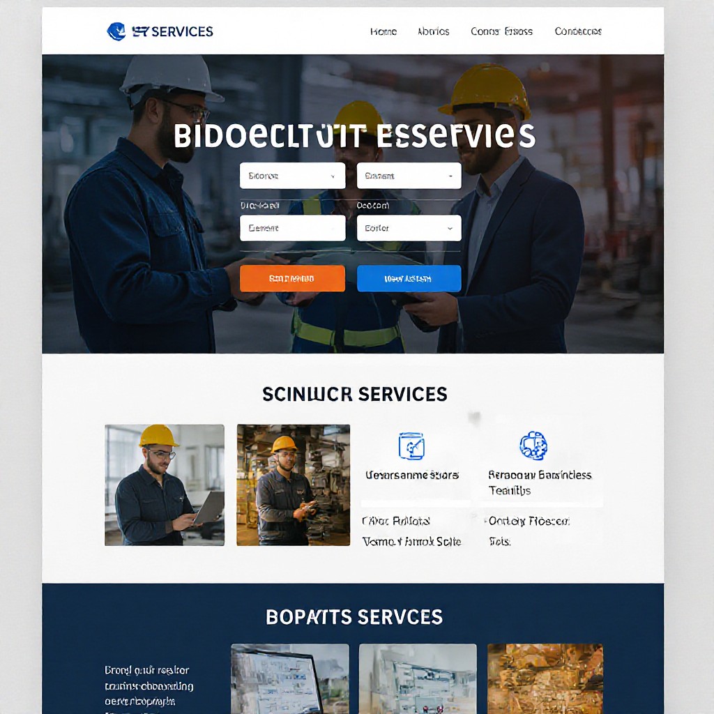 Trades website example