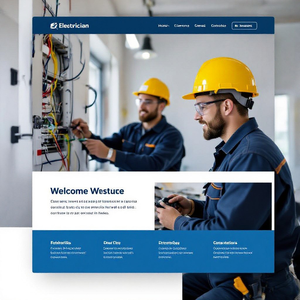 Electrician website example