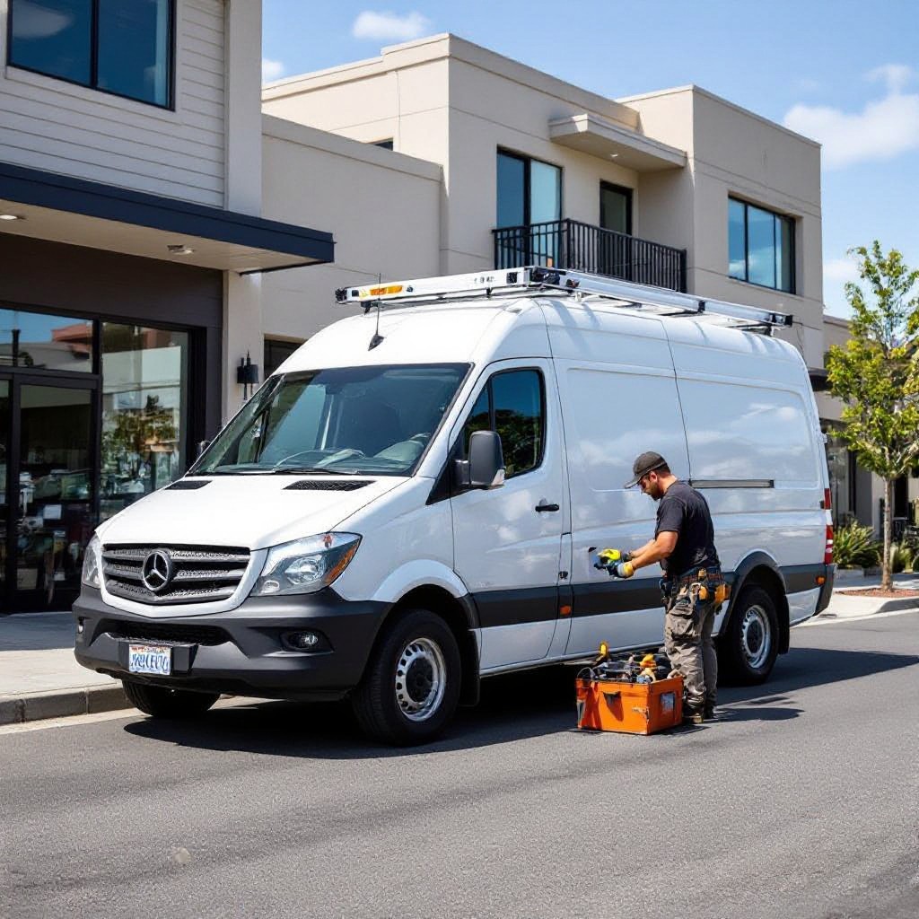 Local trades van in Black Sands