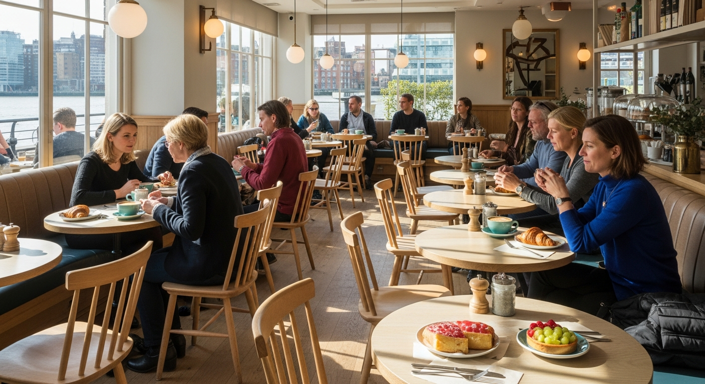 Southbank cafe website before and after