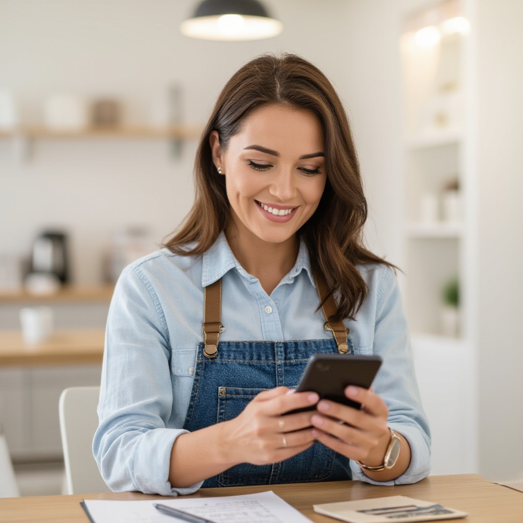 Canterbury Hills business owner website on phone